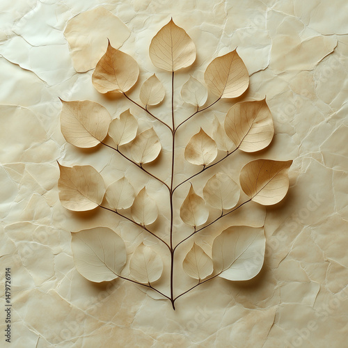 Autumn Leaves Arranged on the floor