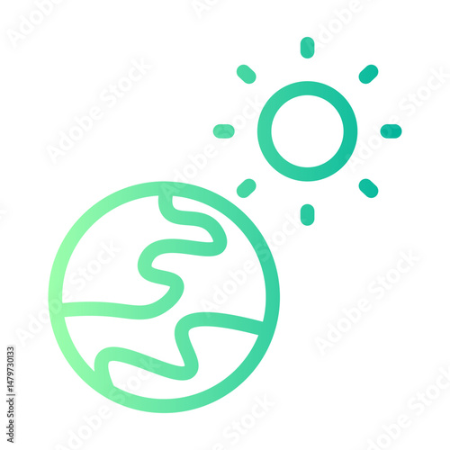 earth gradient icon