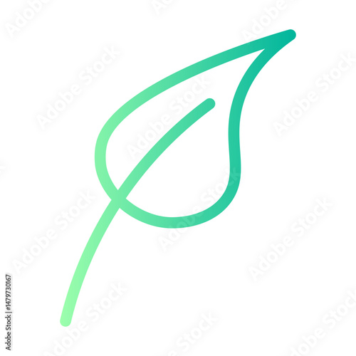leaf gradient icon