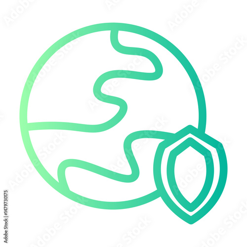 environmental protection gradient icon