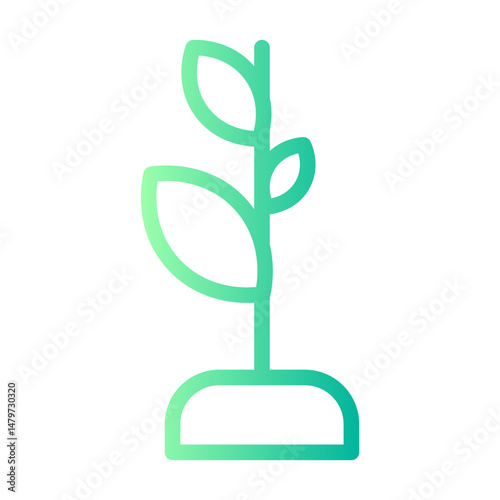 plant gradient icon