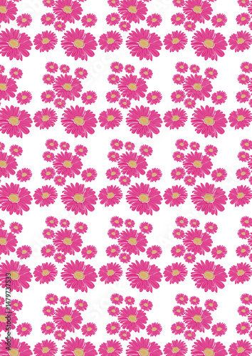 seamless pattern with pink roses, transparent 