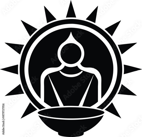 full concentration vector icon.