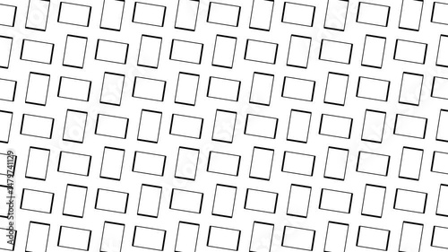Black and white smartphone doodle pattern animation