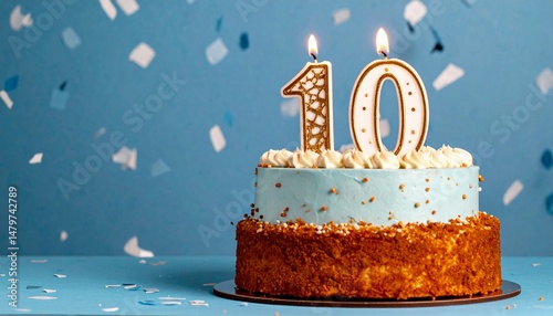 Number 10 Birthday cake. Birthday 10. Ten number birthday cake.
