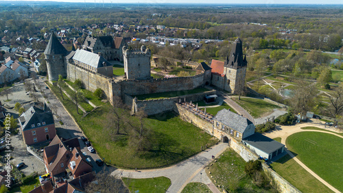Bad Bentheim, Burg Bentheim, Grafschaft, Drohnenaufnahmen