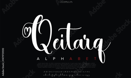Luxury NCL Giby Qeitarq Demo Personal Use Only alphabet letters font for logo