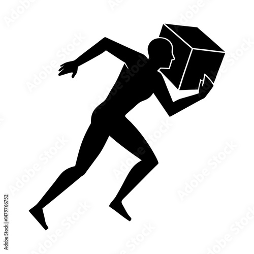 Relay silhouette vector
