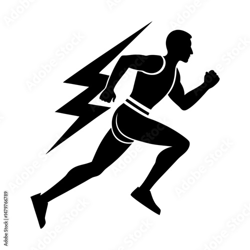 Relay silhouette vector