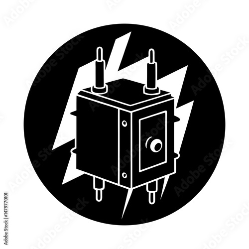 Circuit Breaker silhouette vector