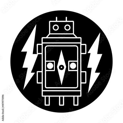 Circuit Breaker silhouette vector