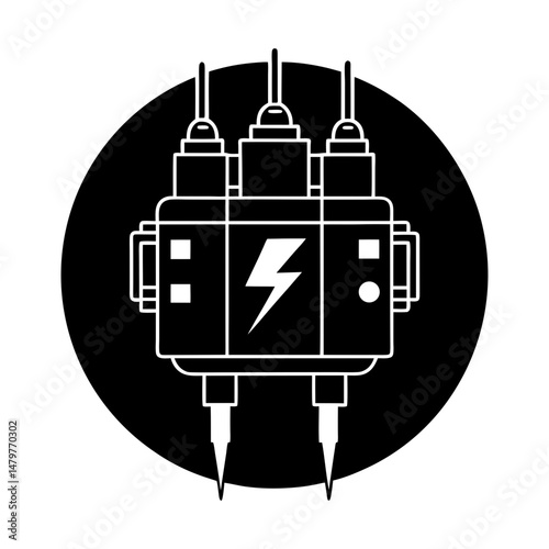 Circuit Breaker silhouette vector