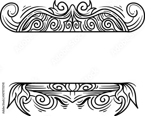 decorative ornaments traditional carving motifs