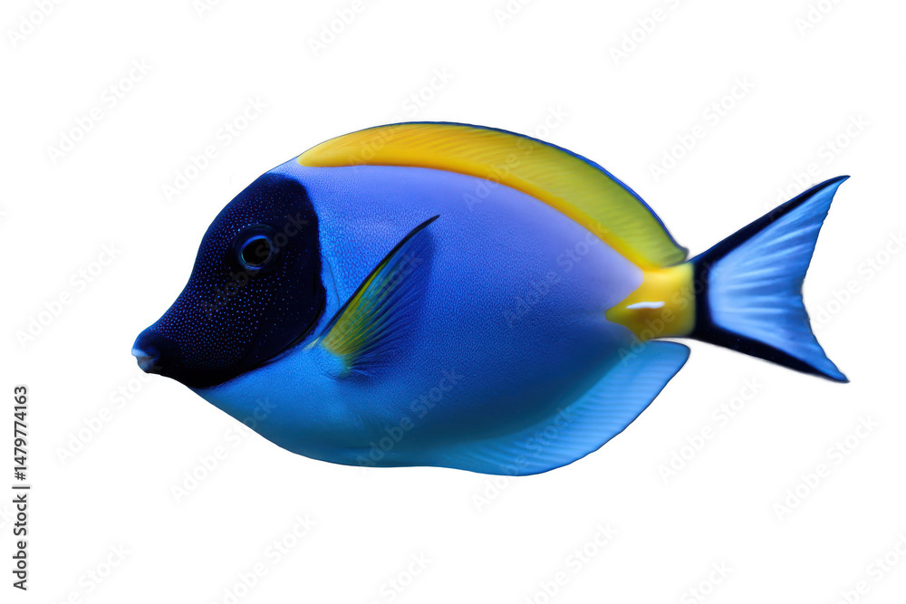 Fototapeta premium Vibrant Blue Tang Fish Image