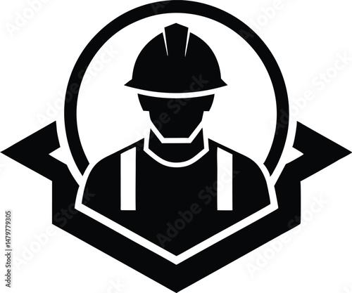 contractor vector icon.