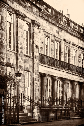 Buildings & Architecture Around Comely Bank Place, Edinburgh, Scotland
