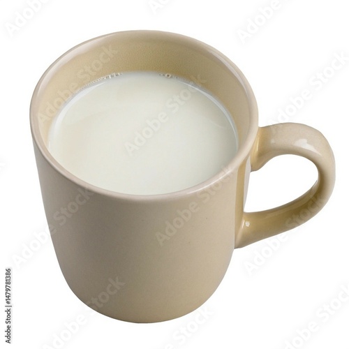 white cup isolated on white