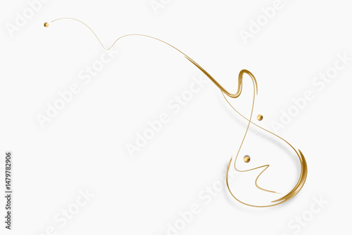 Creative abstract golden glowing shiny wave lines, elegant light streaks background, flowing luminous lines design, luxury gold swirl vector, radiant golden abstract art, golden waves motion graphics,