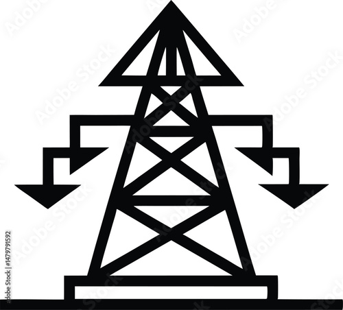 electricity vector icon.