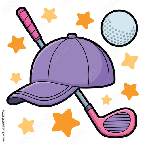 Golf sticker design