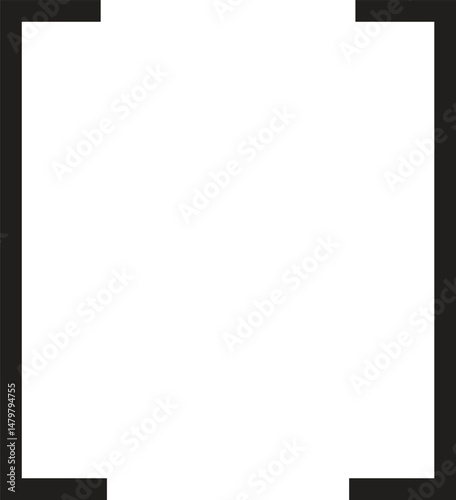Square brackets icon drawing vector. Square brackets icon vector background. Square brackets. Square brackets gender icon.