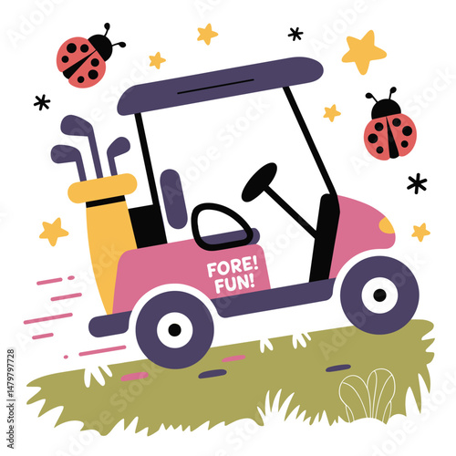 Golf sticker design