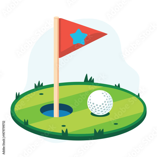 Golf sticker design