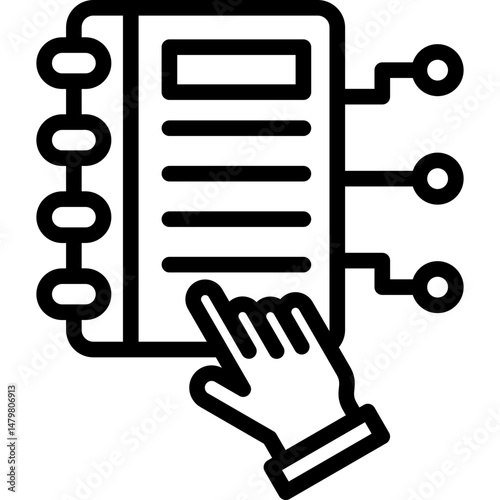 Digital Notebook Icon