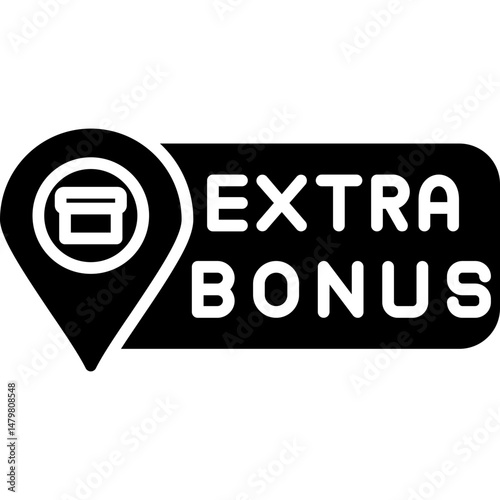 Extra Bonus Icon Reward Incentive Symbol