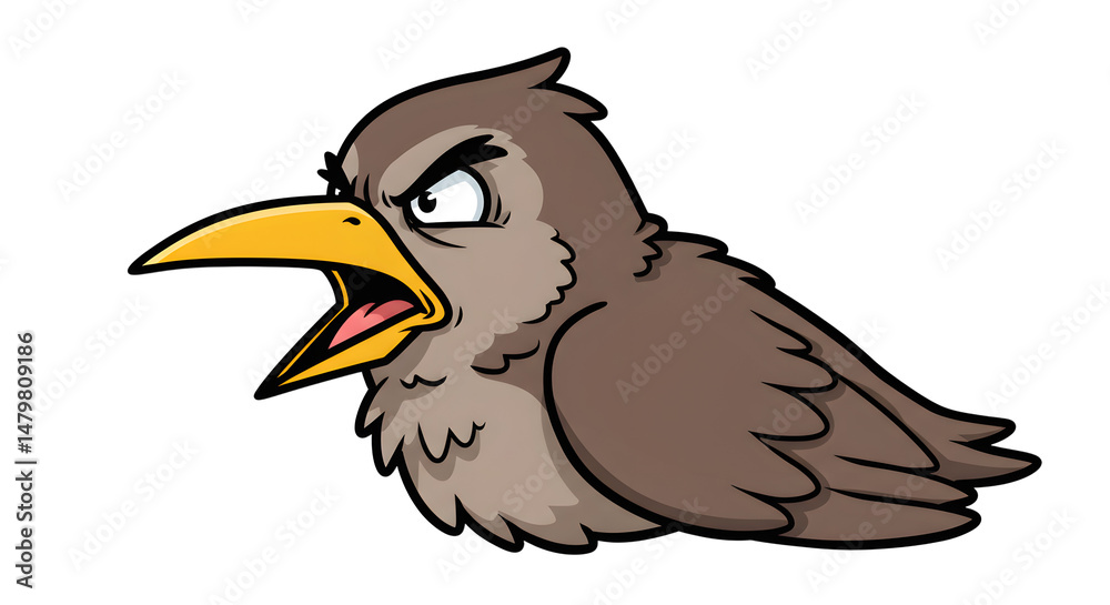 Fototapeta premium eagle cartoon waving