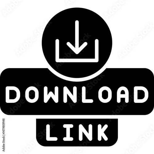 Download Link Icon File Access Hyperlink Symbol