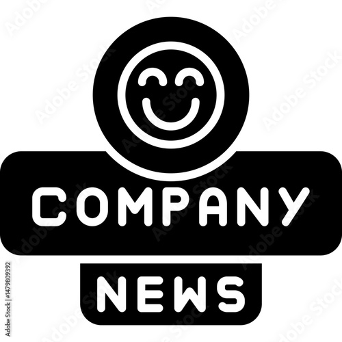 Company News Icon Business Announcement Symbol