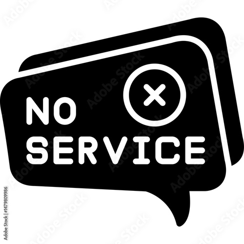 No Service Icon Unavailable Service Symbol