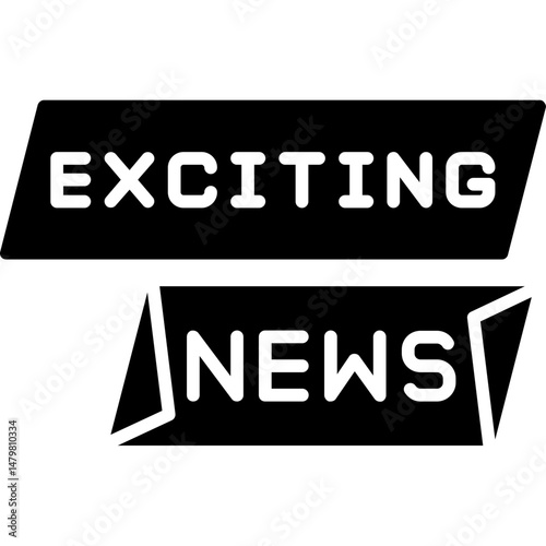 Exciting News Icon Latest and Breaking Updates Symbol