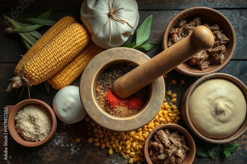 Traditional Nicaraguan Kitchen Setup photo