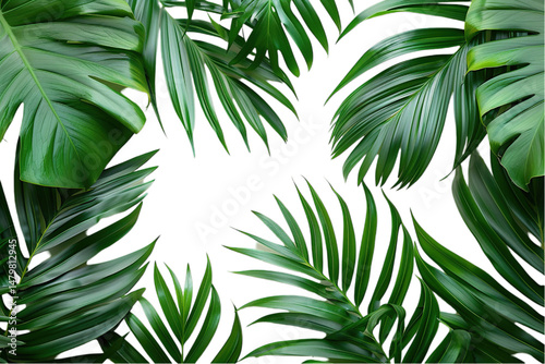 A close up of a leafy green plant with a white background