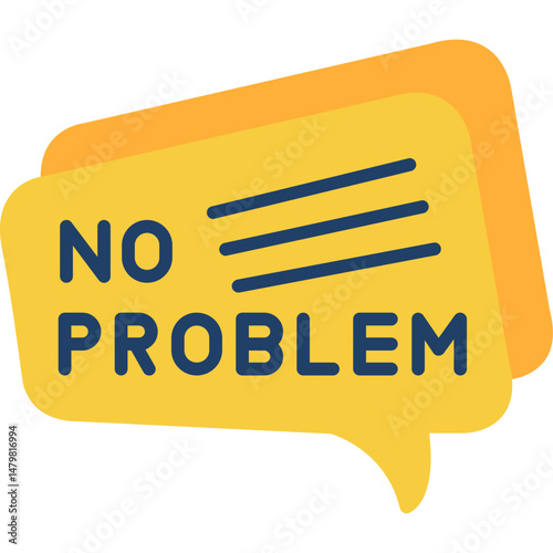 No Problem Icon Solution and Assurance Symbol