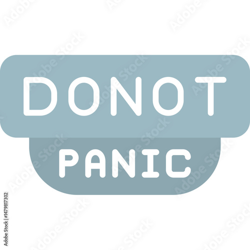 Don�t Panic Icon Calm and Assurance Symbol