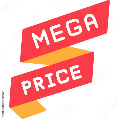 Mega Price Icon Huge Discount or Deal Symbol