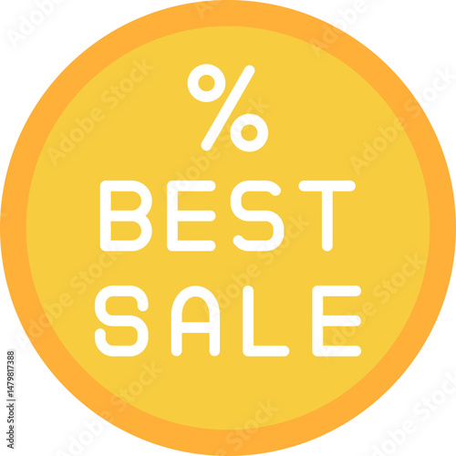 Best Sale Icon Best Discount and Savings Event Symbol