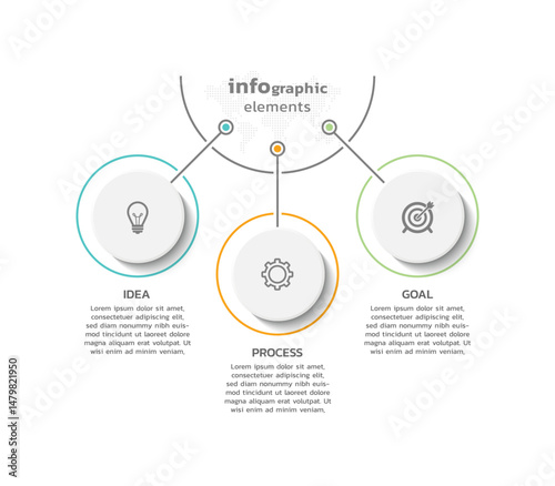 Background business infographic elements for the presentation