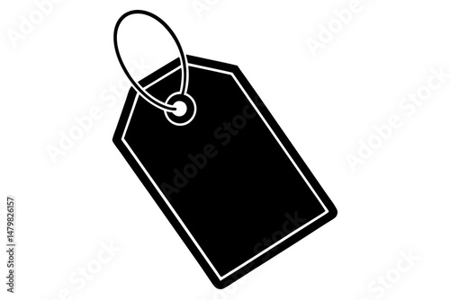 price tag silhouette vector, price tag symbol