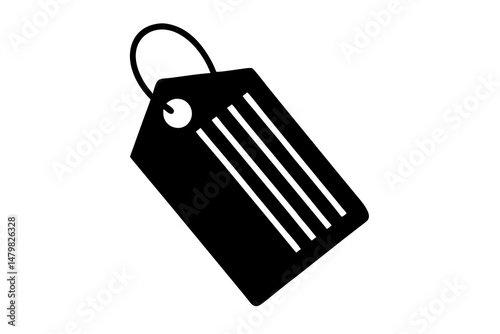 price tag silhouette vector, price tag symbol