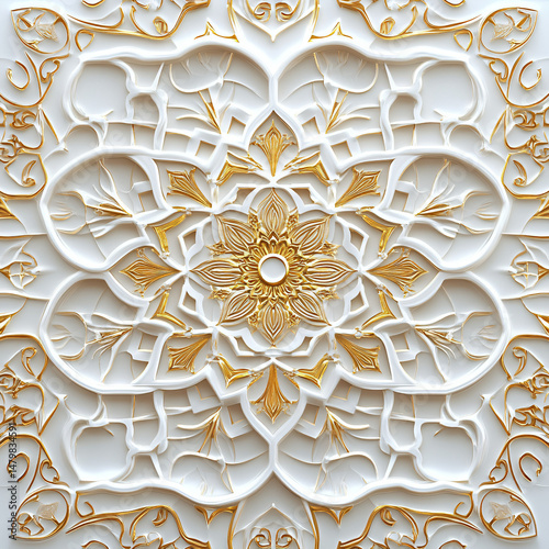 ornamental round lace pattern