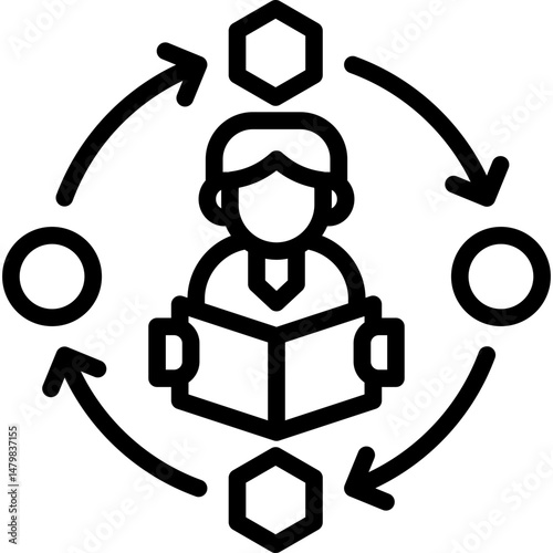 Adaptive Learning Icon