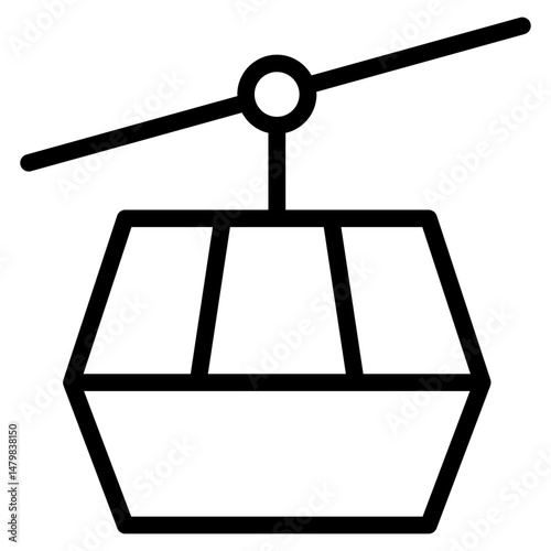 Cable cars icon vector illustration