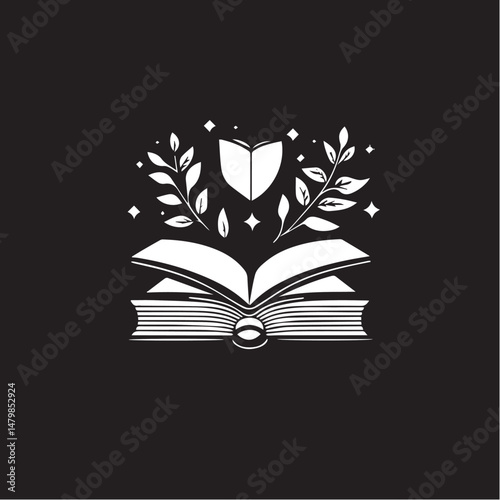 open book with heart