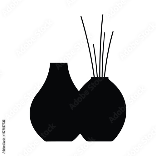 Modern vase icon vector
