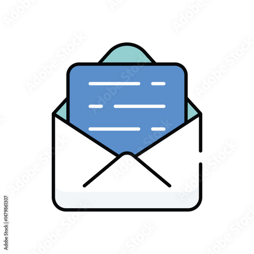 Email support icon vector stock illustration