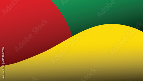Juneteenth or Black History Month background vector stock illsutration. african style color red, yellow and green background for Juneteenth and black history month vector.